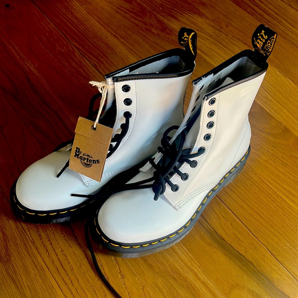 Dr. Martens white high tops